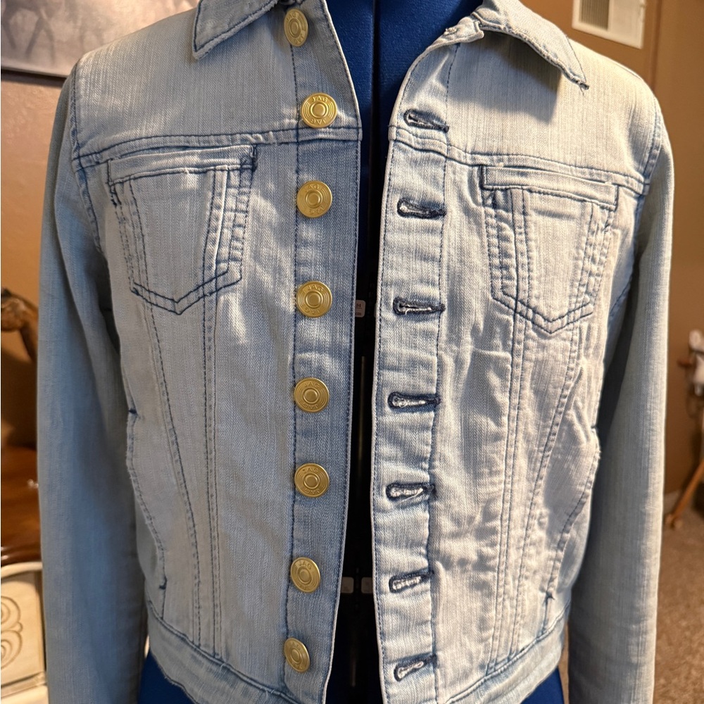 Jag Jeans Blue and Gold Jean Jacket Classic Denim Style